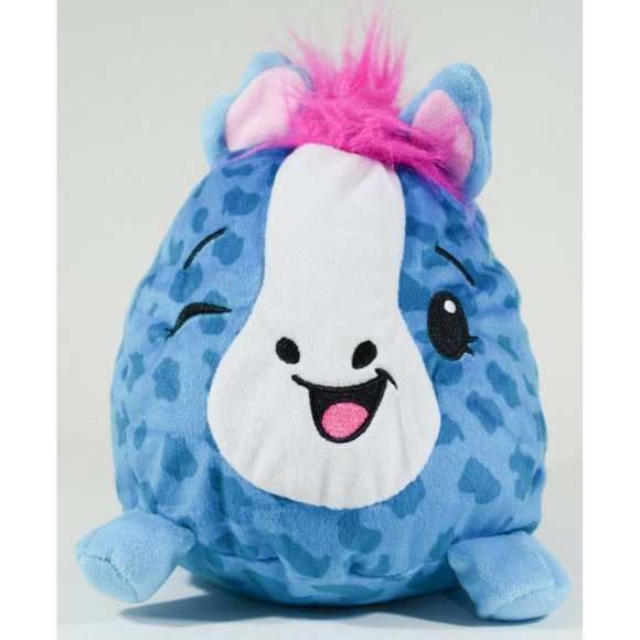 Pikmi Pops Pony Horse 10" Plush  Blue Pink Moose Squishable Stuffed Animal Spots - Picture 7 of 7